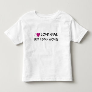 Ik hou van kranen, maar ik blijf wakker! Ruffled Kinder Shirts