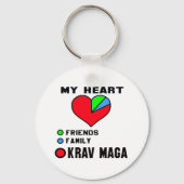 Ik hou van Krav Maga. Sleutelhanger (Voorkant)
