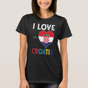 Ik hou van Kroatië voor alle Kroatische mannen en T-shirt