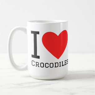 Ik hou van krokodillen koffiemok