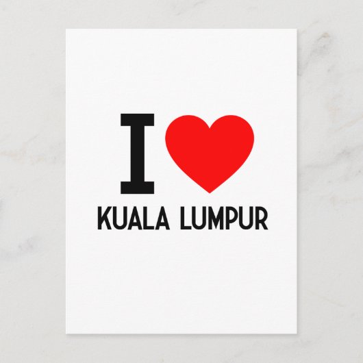 Ik hou van Kuala Lumpur Briefkaart (Voorkant)