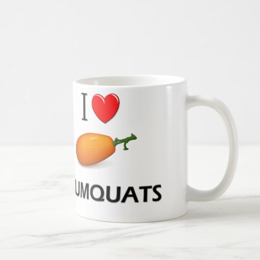 Ik hou van Kumquats Koffiemok (Rechts)