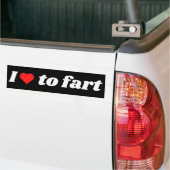 Ik hou van kunst bumpersticker (Op Truck)