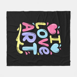 Ik hou van kunst, kunstenaarsschilder Kleurrijk sc Fleece Deken