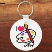 Ik hou van kunst sleutelhanger (Voorkant)