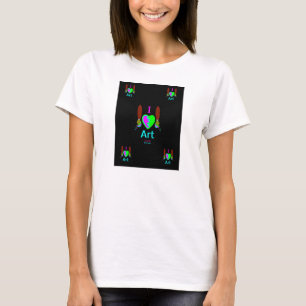 Ik hou van kunst Vrouwen witte basis Tanktop