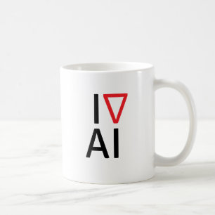 Ik hou van kunstmatige intelligentie koffiemok