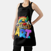 Ik hou van kunstschilder, kleurrijke schilderende schort (Insitu)