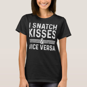 Ik hou van kussen en vice versa grappig zeggen t-shirt