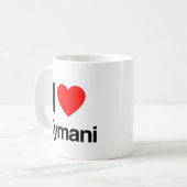 ik hou van kymani koffiemok (Voorkant links)