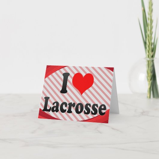 Ik hou van Lacrosse Kaart (Voorkant)