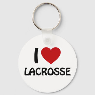 Ik hou van Lacrosse Sleutelhanger