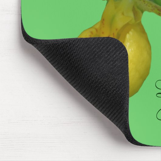 Ik hou van Lady Slipper Flower Photo Mousepad Muismat (Hoek)