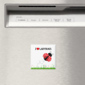 Ik hou van Ladybugs Magnet Magneet (Insitu (Vaatwasser))