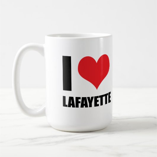 Ik hou van Lafayette Koffiemok (Links)