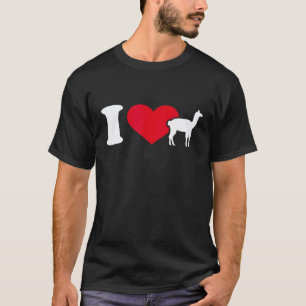 Ik hou van lama t-shirt