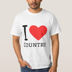 Ik hou van land t-shirt