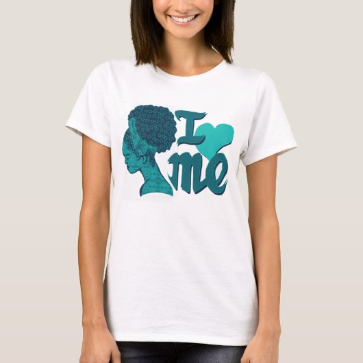 Ik hou van lange hoes t-shirt (Voorkant)