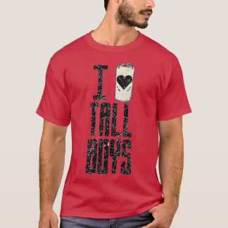 Ik hou van lange jongens t-shirt