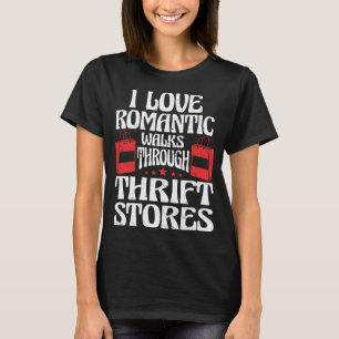 Ik hou van lange romantische wandelingen door krin t-shirt