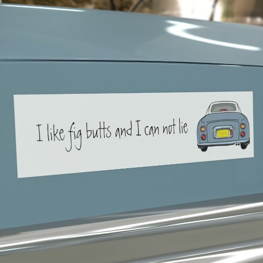 Ik hou van Lapis Grey Figaro Car Bumpersticker