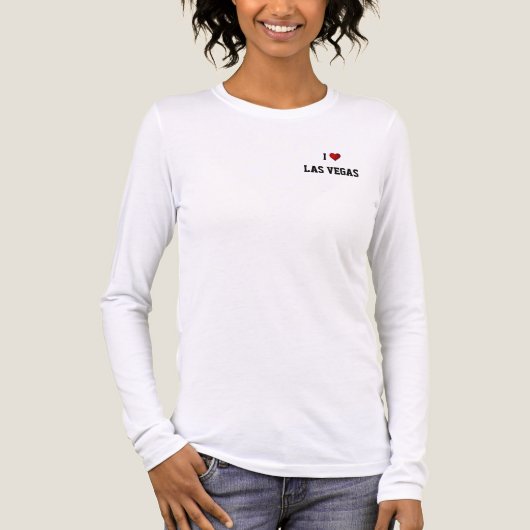 IK HOU VAN LAS VEGAS Tri-Blend SHIRT (Voorkant volledig)