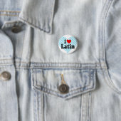 Ik hou van Latijn Ronde Button 3,2 Cm (In situ)
