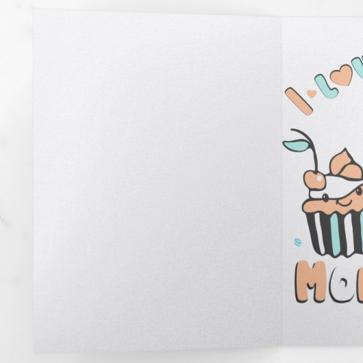 Ik hou van Latte Mornings Drieluik Aankondiging (Binnenzijde eerst)