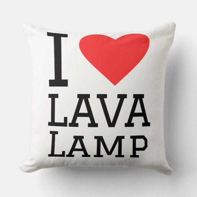 Ik hou van lavalamp kussen (Voorkant)