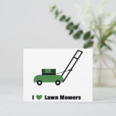 Ik hou van Lawn Mowers Briefkaart (Staand voorkant)