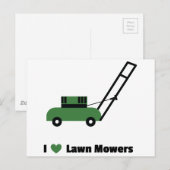 Ik hou van Lawn Mowers Briefkaart (Voorkant / Achterkant)