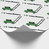 Ik hou van Lawn Mowers Cadeaupapier (Hoek)