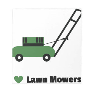 Ik hou van Lawn Mowers Notitieblok