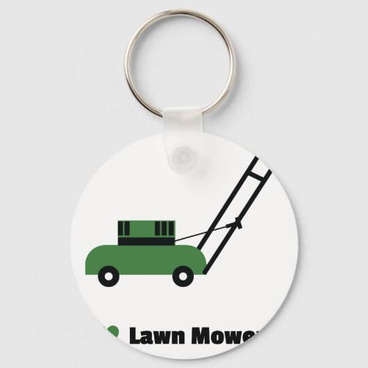 Ik hou van Lawn Mowers Sleutelhanger (Voorkant)