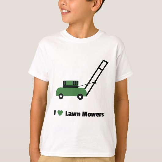 Ik hou van Lawn Mowers T-shirt (Voorkant)