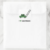 Ik hou van Lawn Mowers Vierkante Sticker (Tas)