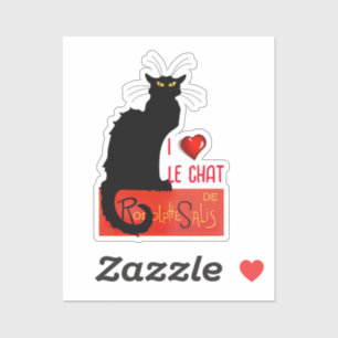 Ik hou van Le Chat Noir Sticker