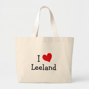 Ik hou van Leeland Grote Tote Bag
