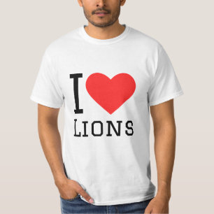 Ik hou van leeuwen t-shirt