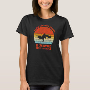 Ik hou van Leopard Geckos Sunset Cute Women's T-shirt