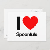 Ik hou van lepels briefkaart (Voorkant / Achterkant)