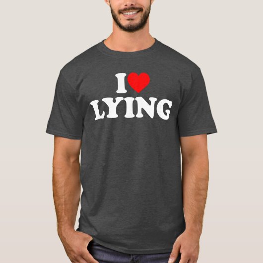 Ik hou van leugenachtige vrienden t-shirt (Voorkant)