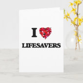 Ik hou van levensreddende mensen kaart (Gele Bloem)