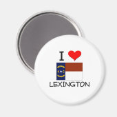 Ik hou van Lexington North Carolina Magneet (Voorkant / Achterkant)