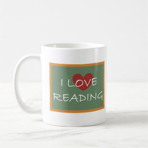 Ik hou van lezen koffiemok