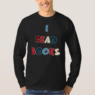 Ik hou van lezende boeken en boekwinkels en van mi t-shirt