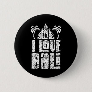 Ik hou van Li Indonesië Zomer Golven Vakantie  Ronde Button 5,7 Cm