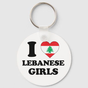 Ik hou van Libanese meisjes Sleutelhanger
