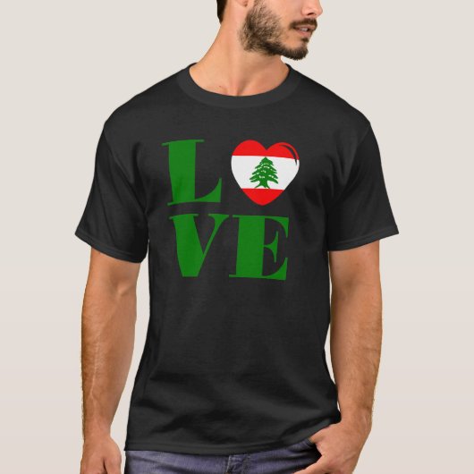Ik hou van Libanon T-shirt (Voorkant)