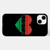 Ik hou van Libië, Libisch hart Case-Mate iPhone Case (Achterkant (horizontaal))